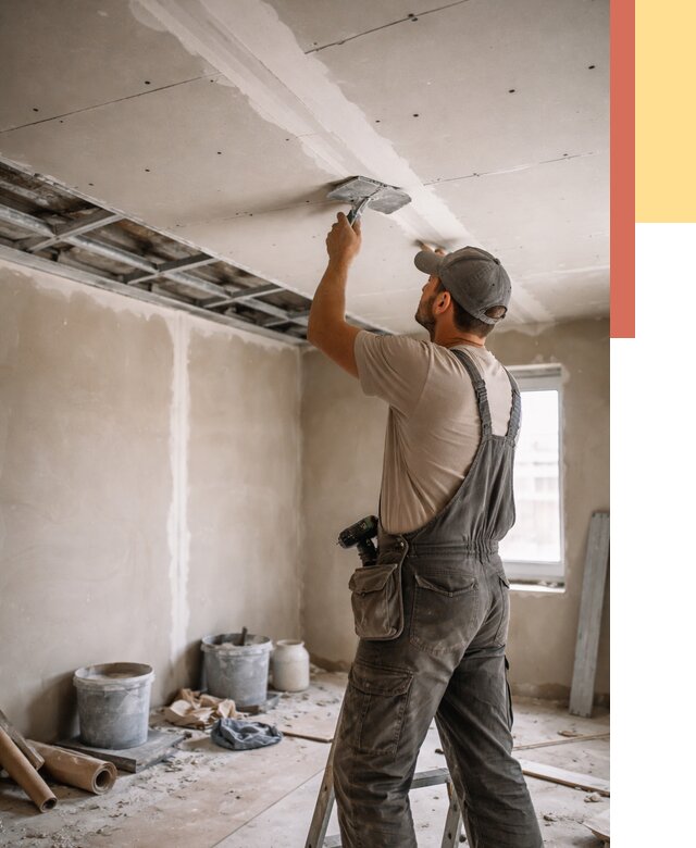 Ремонт потолка из гипсокартона в Великом Новгороде от 665 руб./м² — быстро и недорого | ОТДЕЛОЧНИК-Влк