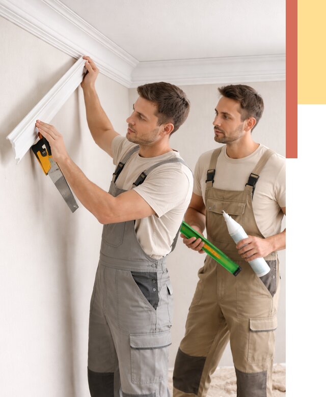 Монтаж потолочного плинтуса в Великом Новгороде от 2353 руб. — быстро и недорого | ОТДЕЛОЧНИК-Влк