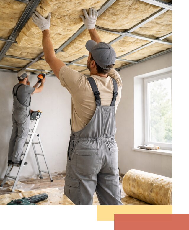 Утепление потолка под ключ в Великом Новгороде качественно и быстро