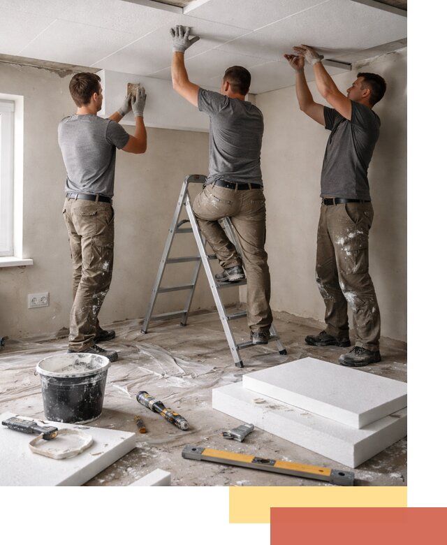 Утепление потолка пенопластом в Великом Новгороде быстро и качественно