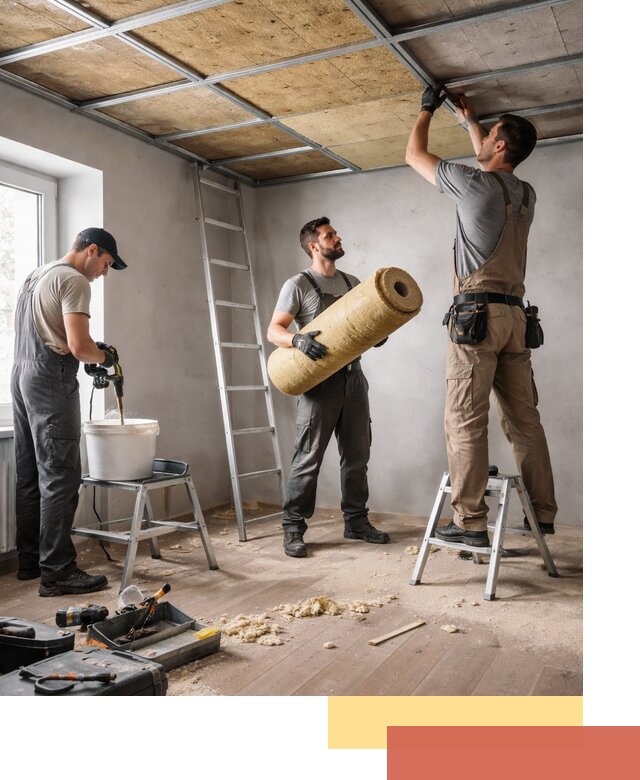 Шумоизоляция потолка в Великом Новгороде: профессиональный монтаж и отделка